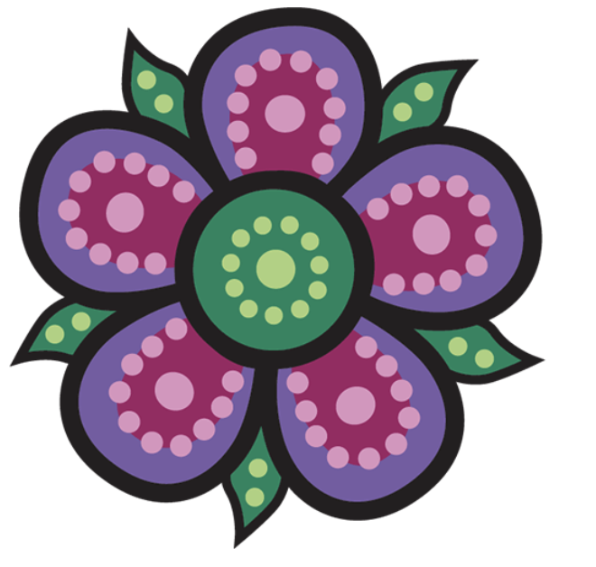 Traditional Metis five petal prairie rose